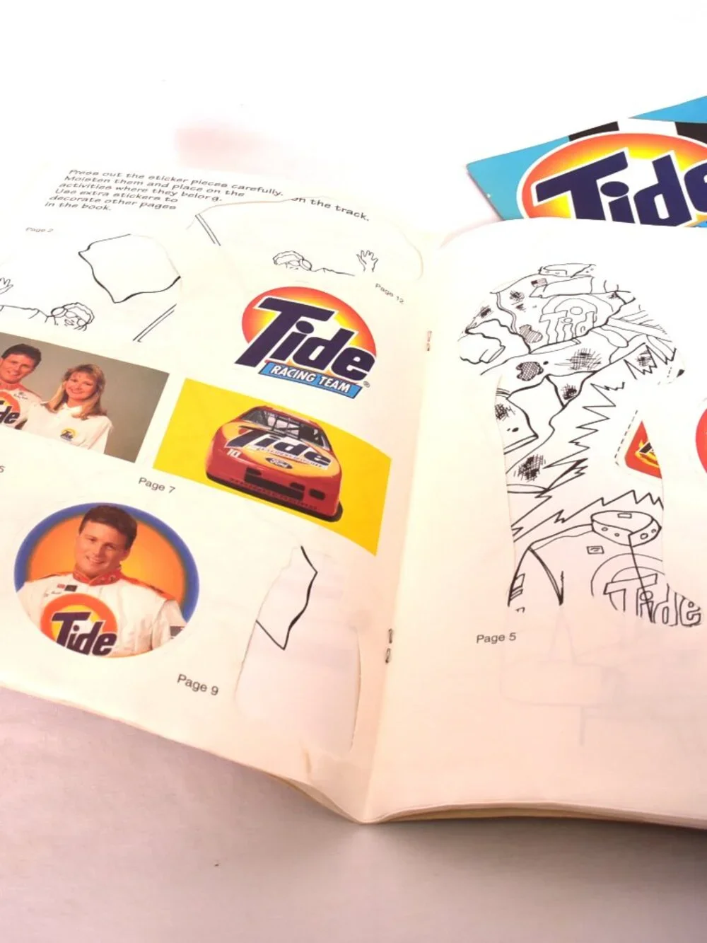 Ricky Rudd Tide Sticker Fun Race Book 1993 Only One Is Unused and New NASCAR